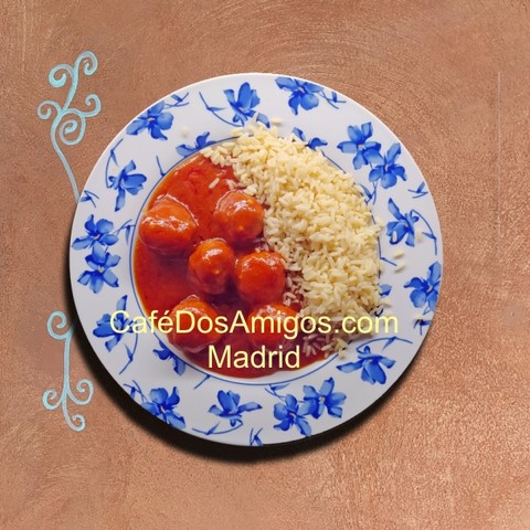 Café Dos Amigos Madrid ALBOLDIGAS JARDINERA