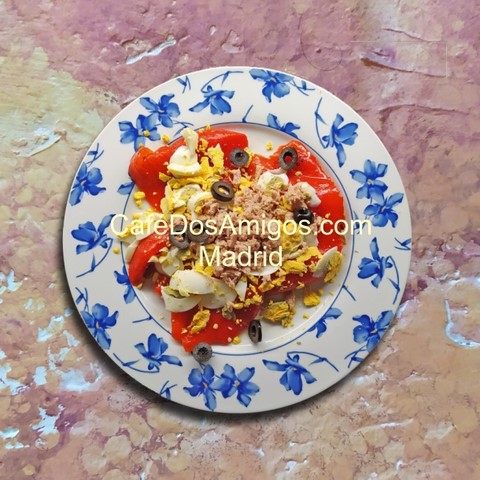 Café Dos Amigos Madrid ENSALADA PIMIENTOS ASADOS